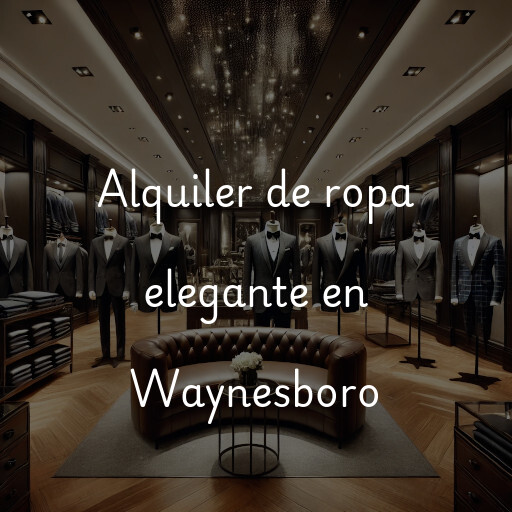 Alquiler de ropa elegante en Waynesboro