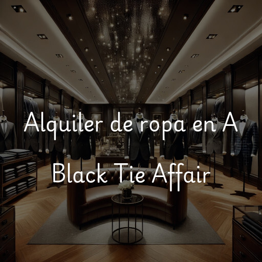 Alquiler de ropa en A Black Tie Affair