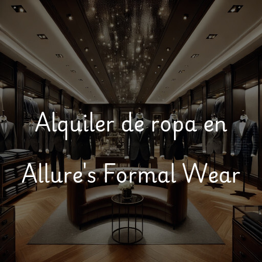 Alquiler de ropa en Allure's Formal Wear