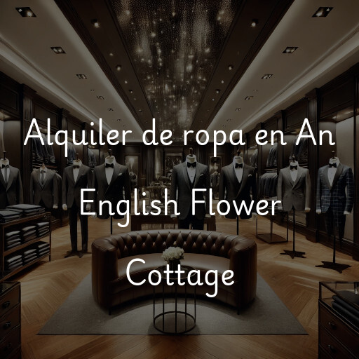 Alquiler de ropa en An English Flower Cottage