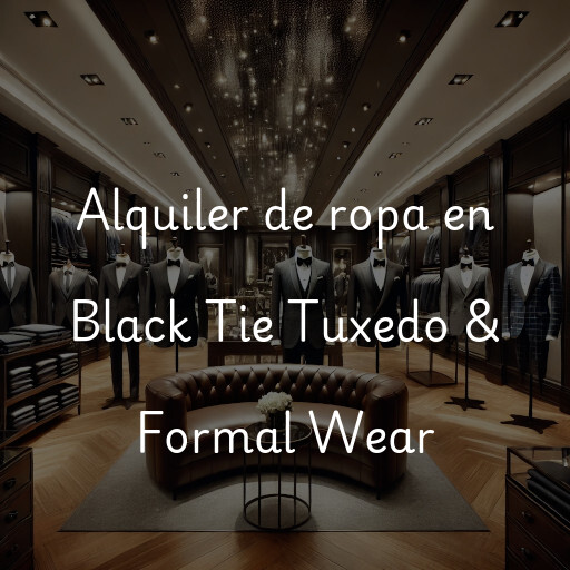 Alquiler de ropa en Black Tie Tuxedo & Formal Wear