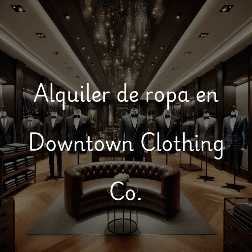 Alquiler de ropa en Downtown Clothing Co.