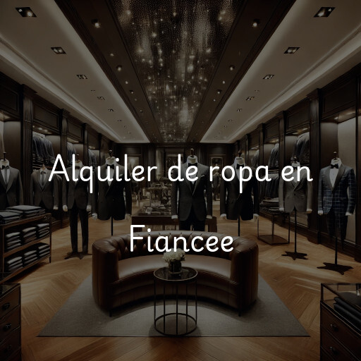 Alquiler de ropa en Fiancee