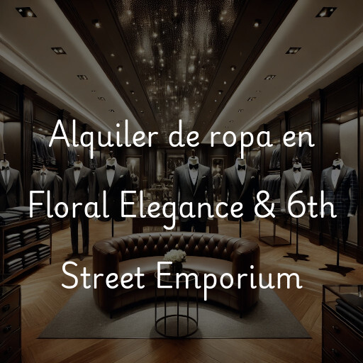 Alquiler de ropa en Floral Elegance & 6th Street Emporium