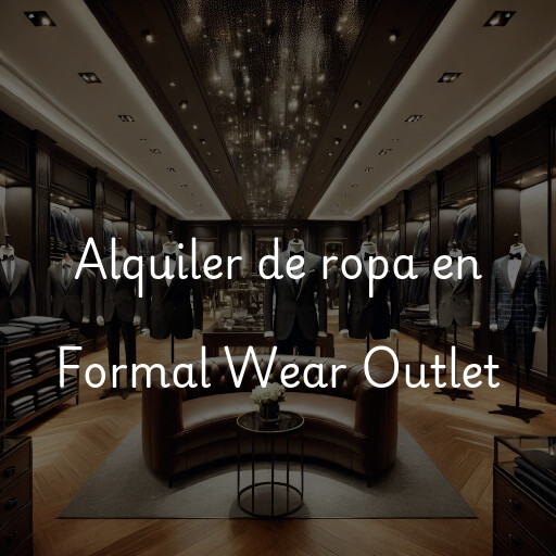 Alquiler de ropa en Formal Wear Outlet