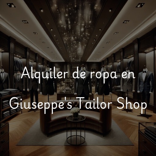 Alquiler de ropa en Giuseppe's Tailor Shop