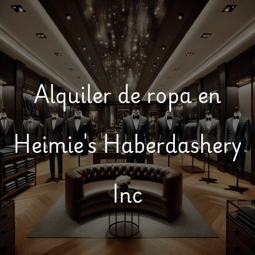 Alquiler de ropa en Heimie's Haberdashery Inc