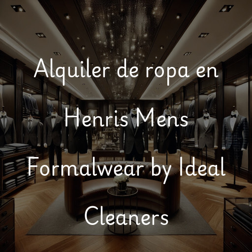 Alquiler de ropa en Henris Mens Formalwear by Ideal Cleaners