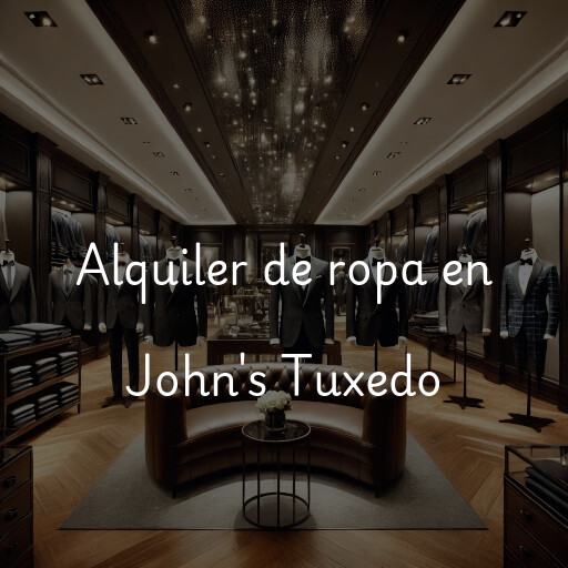 Alquiler de ropa en John's Tuxedo
