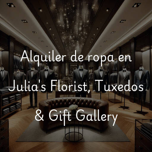 Alquiler de ropa en Julia's Florist, Tuxedos & Gift Gallery