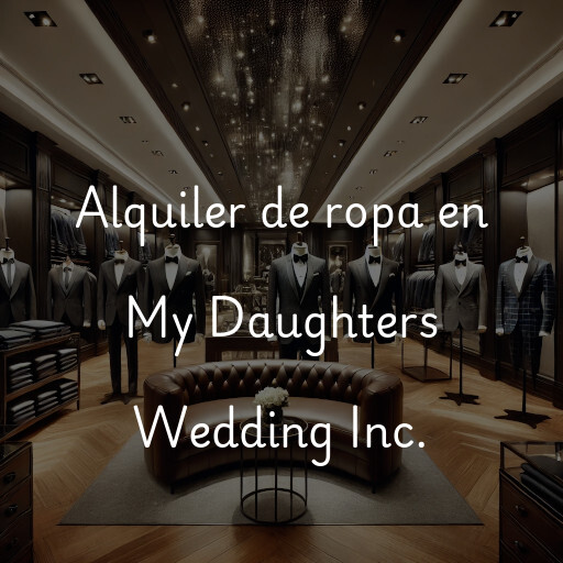 Alquiler de ropa en My Daughters Wedding Inc.