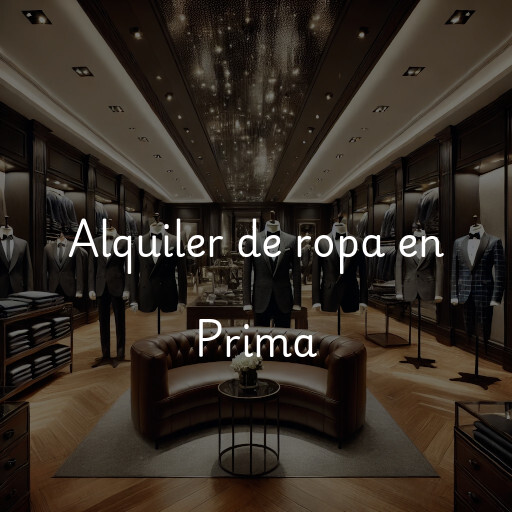 Alquiler de ropa en Prima