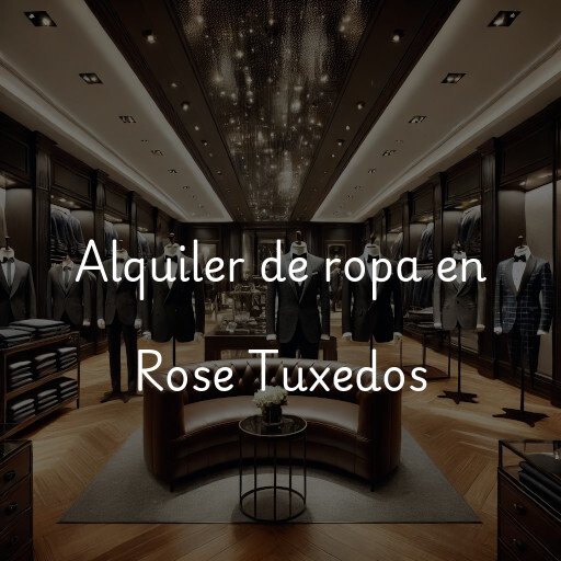 Alquiler de ropa en Rose Tuxedos