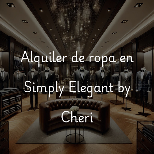 Alquiler de ropa en Simply Elegant by Cheri