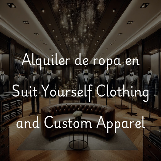 Alquiler de ropa en Suit Yourself Clothing and Custom Apparel