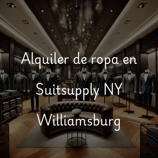 Alquiler de ropa en Suitsupply NY Williamsburg