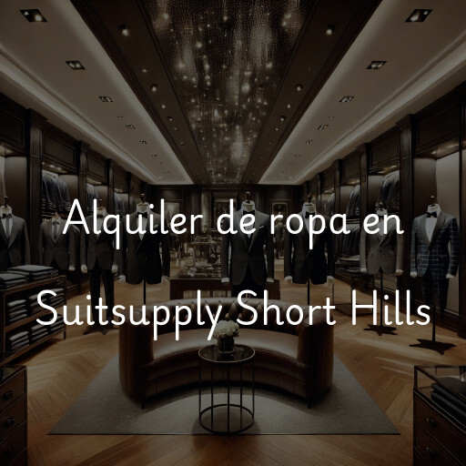 Alquiler de ropa en Suitsupply Short Hills