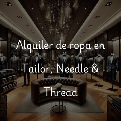 Alquiler de ropa en Tailor, Needle & Thread