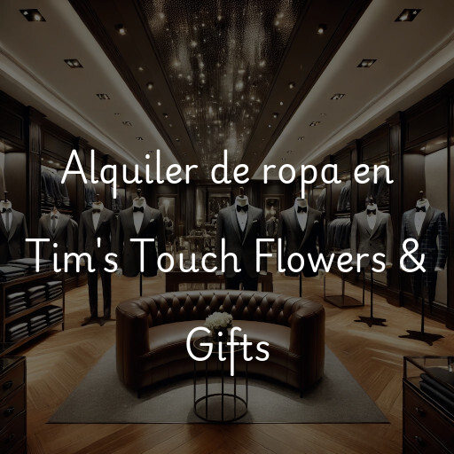 Alquiler de ropa en Tim's Touch Flowers & Gifts