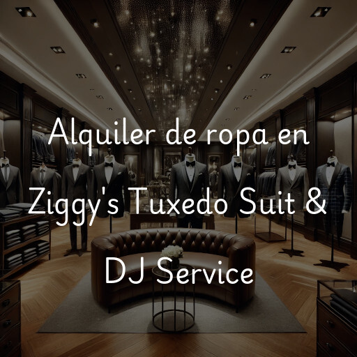 Alquiler de ropa en Ziggy's Tuxedo Suit & DJ Service